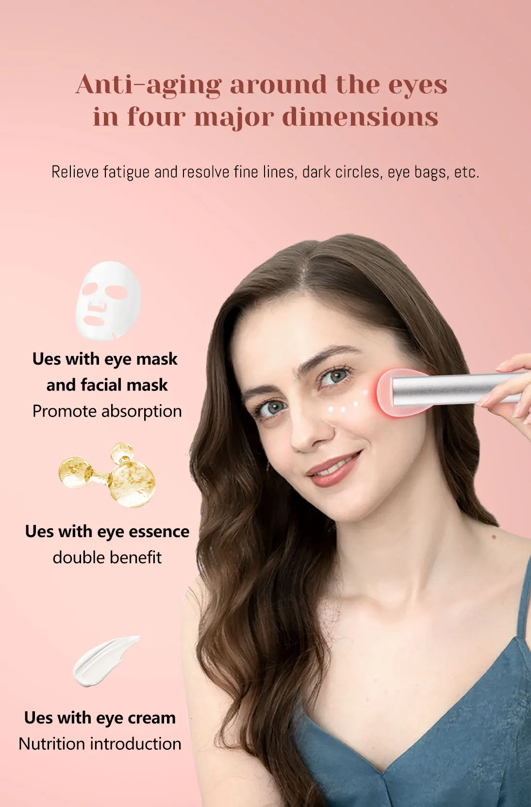 RL-Face-3 LED Eye Beauty Therapy Wand