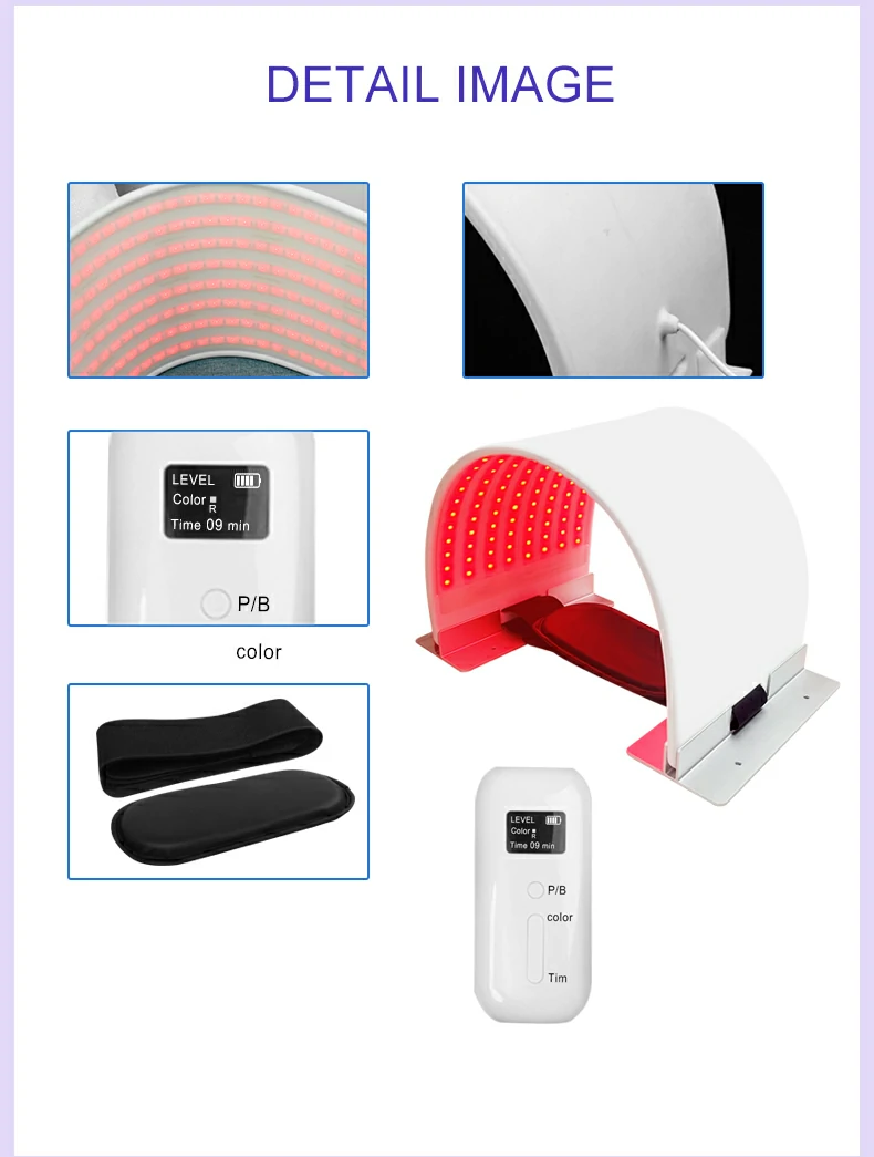 Redluxe RL-PDT 7-in-1 Silicone Facial Red Light Therapy Belt
