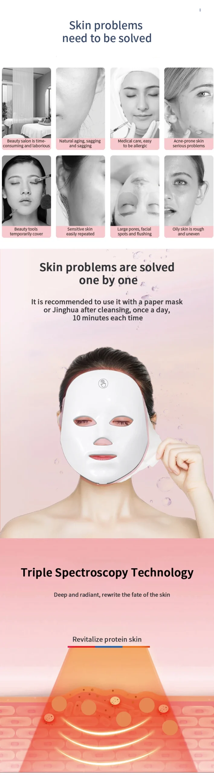 Redluxe RLHM-3 LED Hard Shell Mask